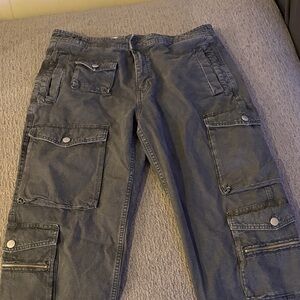 Zara Men's Charcoal Cargo Pants